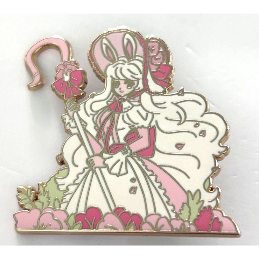Girl Bunny Bo Peep Mamobot Enamel Lapel Pin